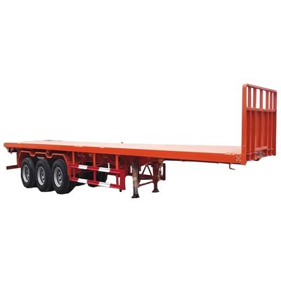 comprar Nuevo semirremolque de placas planas de 12 neumáticos de 3 ejes a la venta con capacidad de carga de 30-60 toneladas de contenedor de 40 pies online manufacture