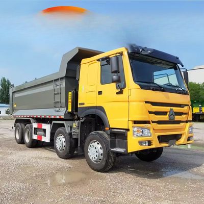 Un buen precio. Howo Euro 4 380hp 8x4 camión de descarga con sistema de dirección ZF8118 y capacidad de 50 toneladas en línea
