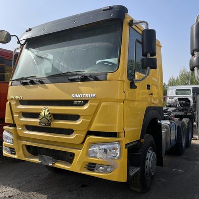 Un buen precio. Usado Howo Sinotruk 371 6x4 T7 camión tractor con eje delantero 7.5T 6 cilindros en línea