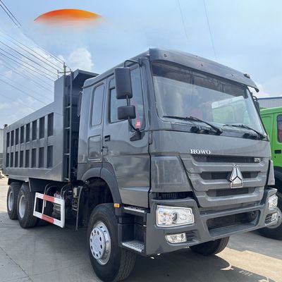 Un buen precio. Utilizado Howo 6x4 camiones de descarga de tierra con tirador de tierra 10 ruedas 20 30 40 toneladas 371HP LHD para movimiento de tierra en línea