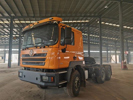 Un buen precio. Mano izquierda conduciendo 10 llantas Shacman camión tractor con tanque de aluminio de 400L en línea