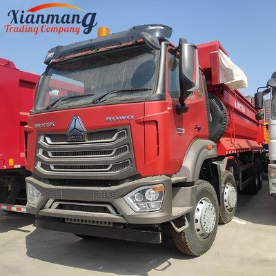 Un buen precio. HOWO NX 380HP 8x4 12 ruedas camión de descarga camión de carga pesada con sistema multimedia de cámara trasera en línea