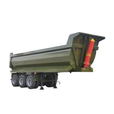 Un buen precio. Trailer trasero de 30 pies para el transporte de arena, grava, acero de dureza, soldadura sólida, semirremolque. en línea