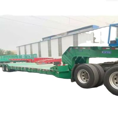 Un buen precio. Trailer de 80 toneladas de 3 ejes de cama baja desmontable de cuello de ganso para la venta en Guinea y Kenia en línea