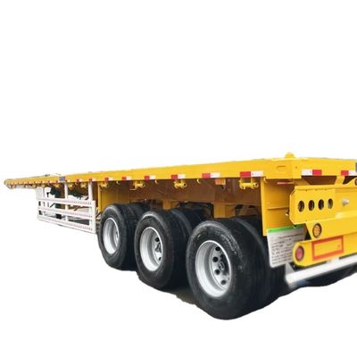 Un buen precio. 3 4 5 Ejes 40 pies Semi remolque de cama plana 60 pies de alta capacidad de carga 13T-16T para México en línea
