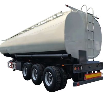Un buen precio. 45000L camiones de gasolina de segunda mano para la venta, 3 ejes 3 compartimientos camiones de combustible semirremolque en línea