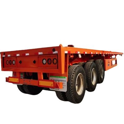 Un buen precio. Semi remolque comercial de 3 ejes extensible de 40 pies y 60 toneladas para el transporte de camiones tractores y carga en línea