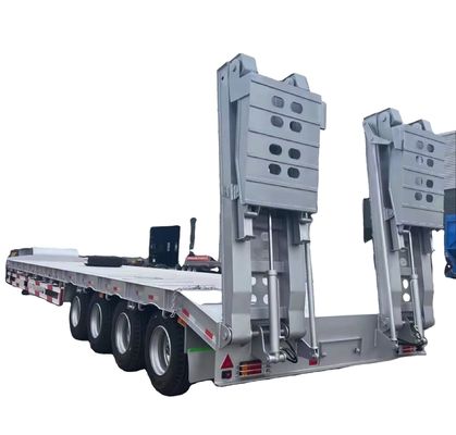 Un buen precio. Cuello de ganso Desmontable 4 Ejes Bajo Cama Remolque, Lowboy Semi Remolque para Venta Mozambique en línea