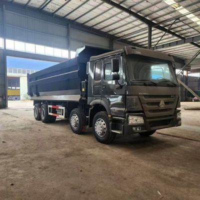 Un buen precio. 8X4 Lhd 12R20 375 HP Howo Dump Truck personalizado con configuración de dirección y potencia en línea