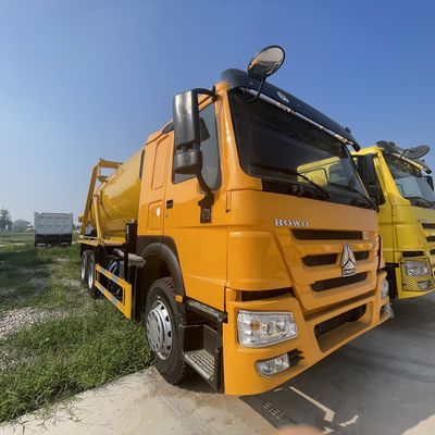 Un buen precio. ¿Cómo tarea pesada 6 ruedas camión de aguas residuales 10/13 CBM desecho con función de descarga a presión y 12 toneladas de peso curvo en línea