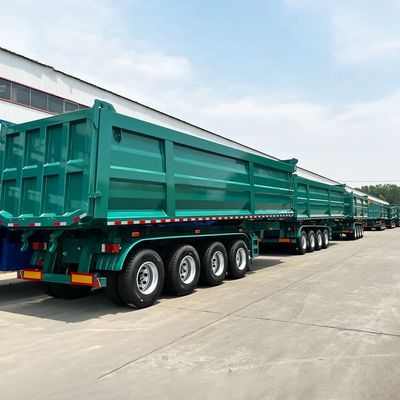 Un buen precio. 40 pies 2/3/4/5/6 Eje 40 toneladas 60 toneladas 70 toneladas remolque trasero remolcador camión descarga semirremolques en línea