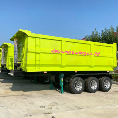 Un buen precio. 24m3 Semi-remolque de 3 ejes con cubo en forma de U estándar (tamaño 9400mm × 2400mm × 3300mm) en línea