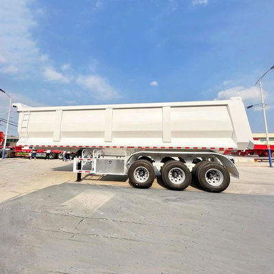 Un buen precio. 24m3 Semi-remolque de 3 ejes con cubo en forma de U estándar (tamaño 9400mm × 2400mm × 3300mm) en línea