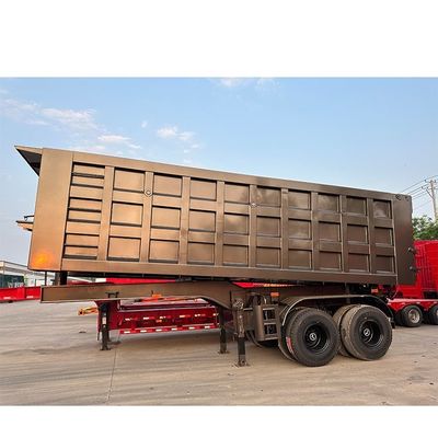 Un buen precio. Semi-remolque de descarga de 2 ejes 12R20 con tamaño de caja Tamaño interno 9200x2200x1200mm en línea